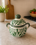 Handmade Mexican Sugar Bowl with Lid