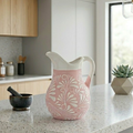 Handmade Large Pink Talavera Pitcher Vase