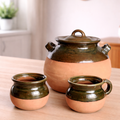 Handmade Mexican Clay Olla Pot Set with Cups | Barro Cookware