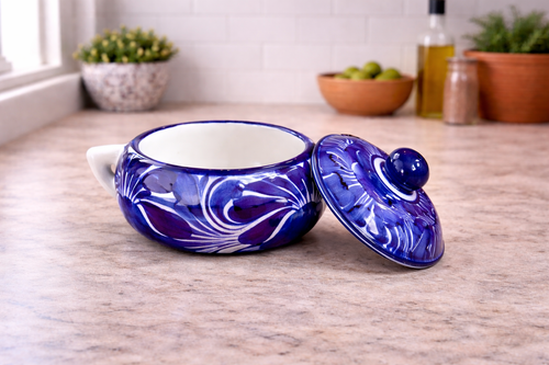 Ceramic Sugar Bowl with Lid