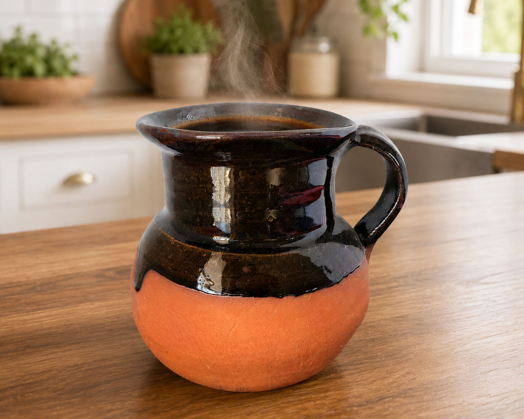 Handmade Clay Coffee Mugs Set of 4