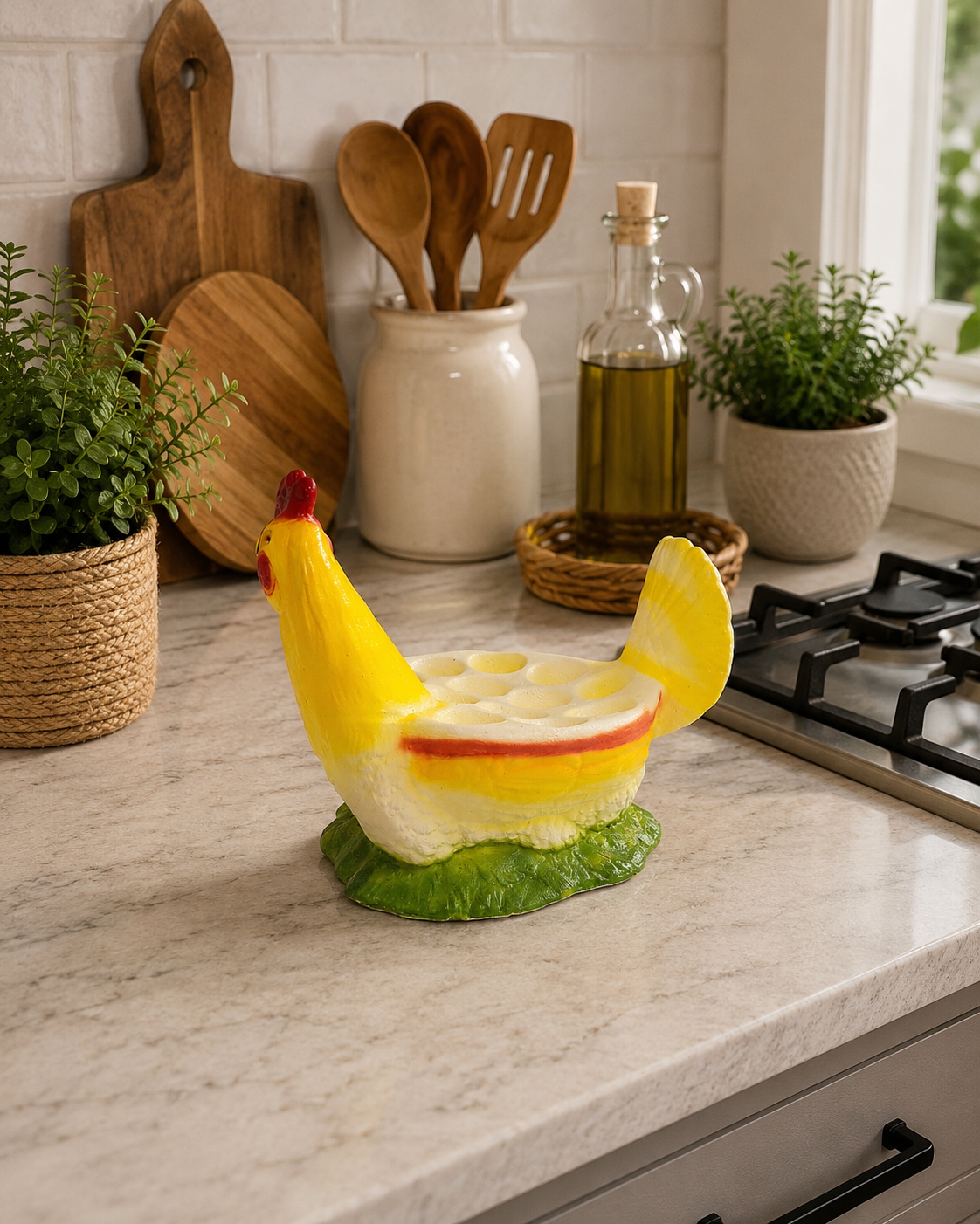 Chicken Egg Holder | Farmhouse Egg Storage