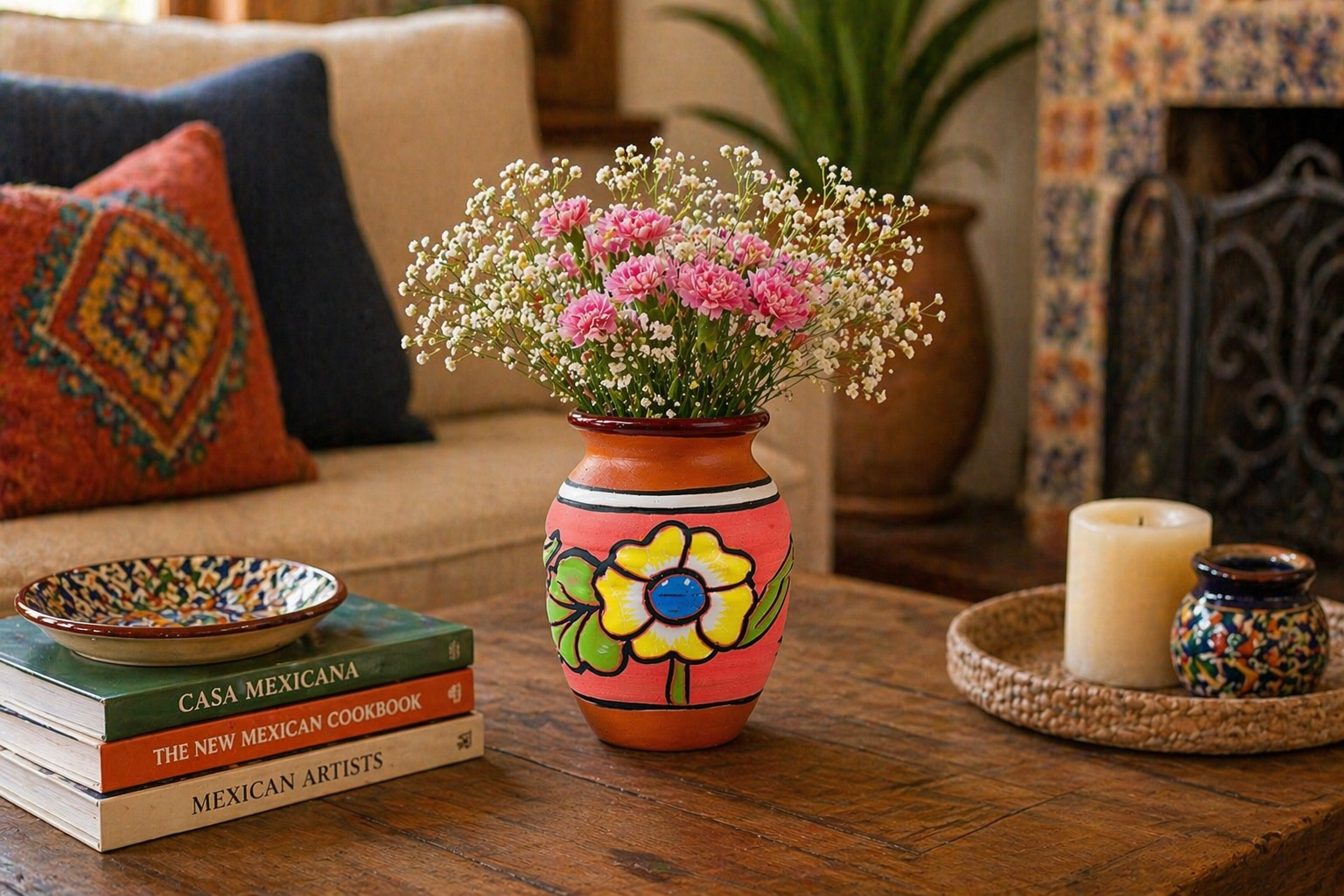 Clay Cup, Vase | Cantaro Floreado