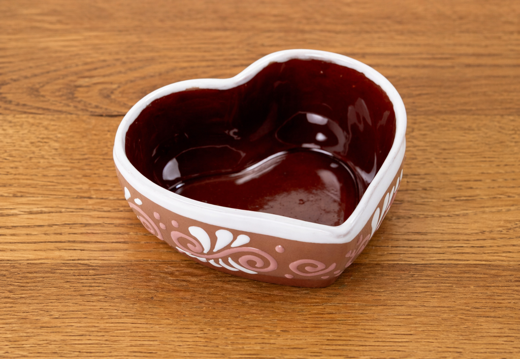 Heart Shape Bowl | Tazon de Corazón Engobe