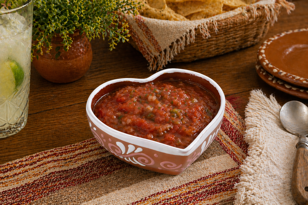 Heart Shape Bowl | Tazon de Corazón Engobe