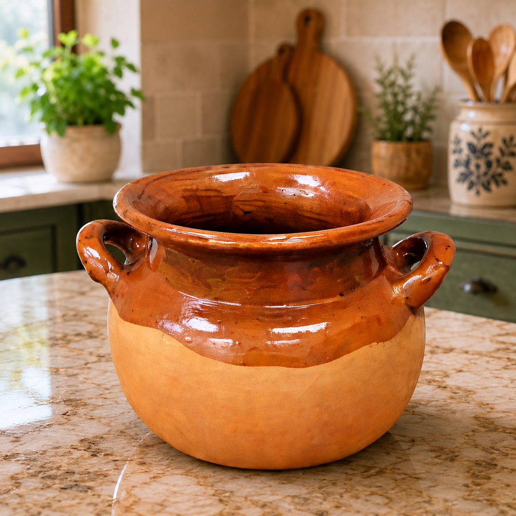 Handmade Mexican Pozole Pot | Rustic Clay Cazuela