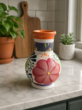 Handmade Talavera Flower Vase | Mexican Ceramic Vase