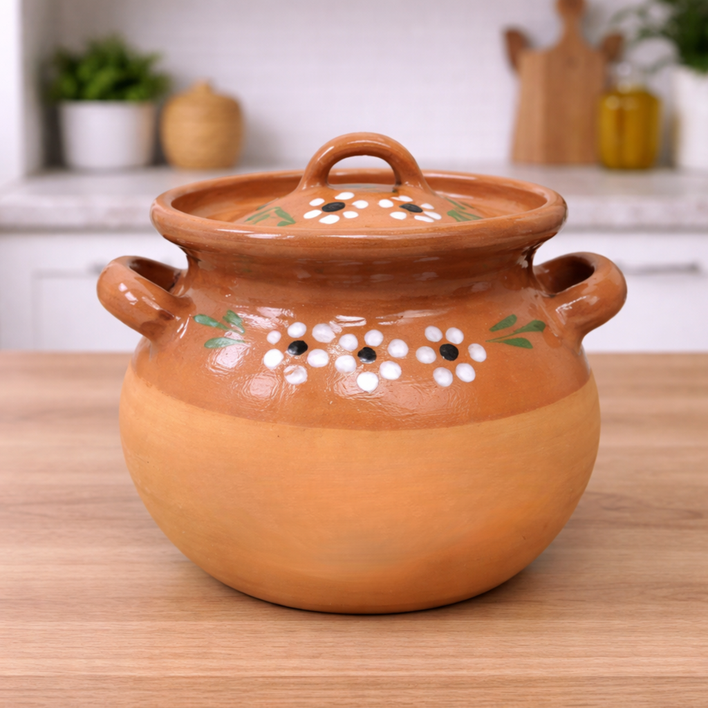 Clay Bean Pot | Olla con Tapa