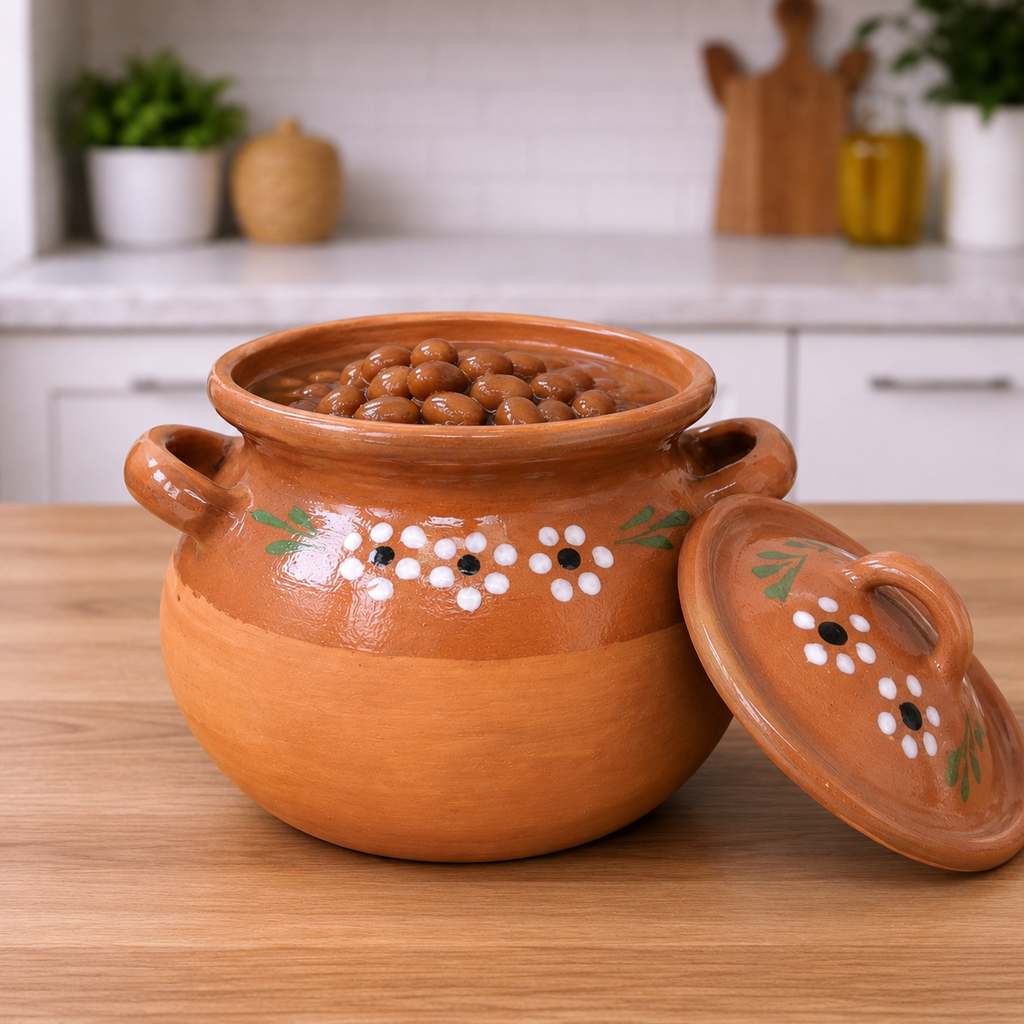 Clay Bean Pot | Olla con Tapa