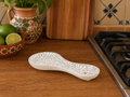Handmade Spoon Rest | Talavera Spoon Holder | Beige white | Lead Free